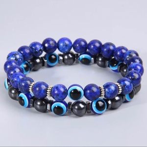2 pcs evil eye bracelets
